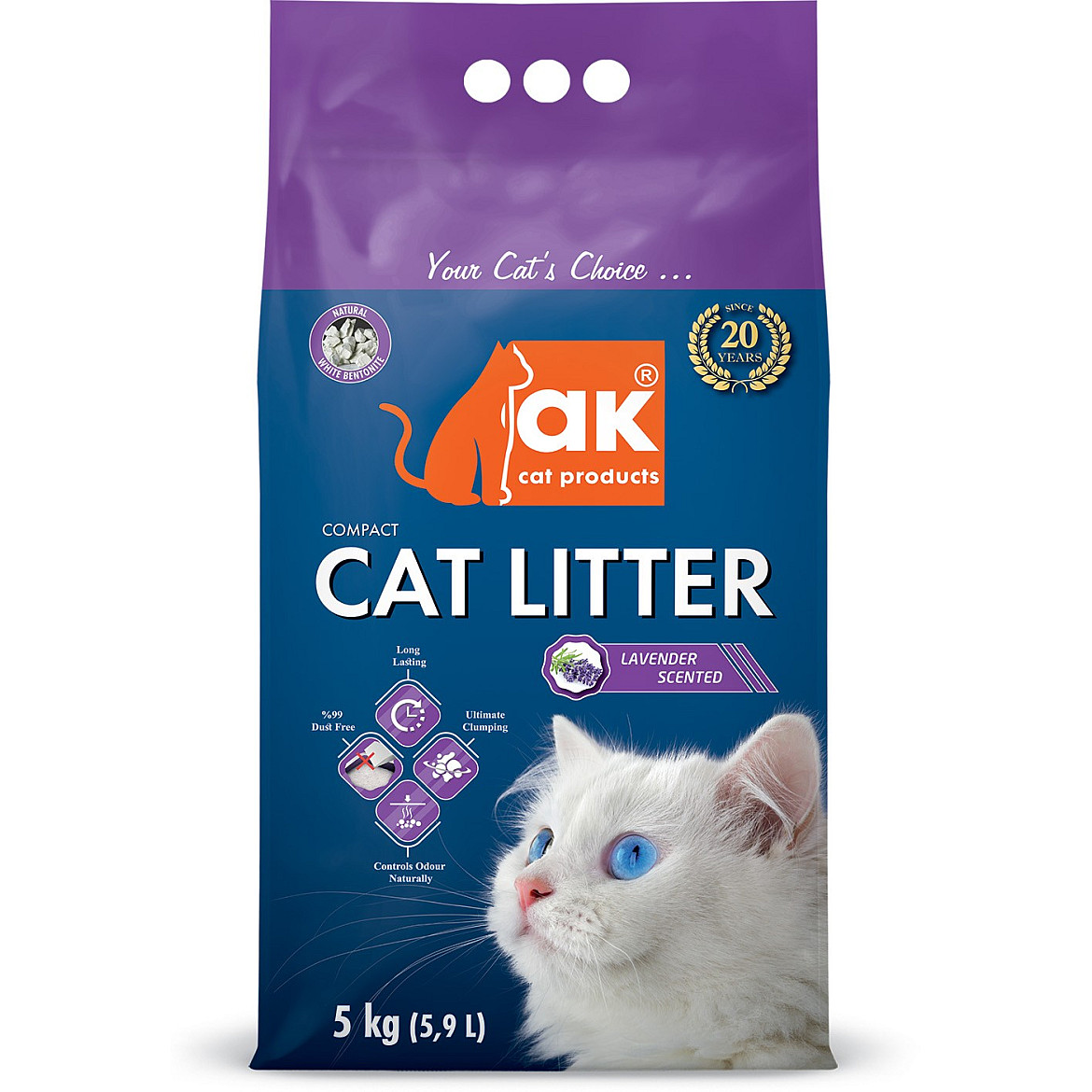 Купити Наповнювач бентонітовий AK Cat COMPACT CAT LITTER